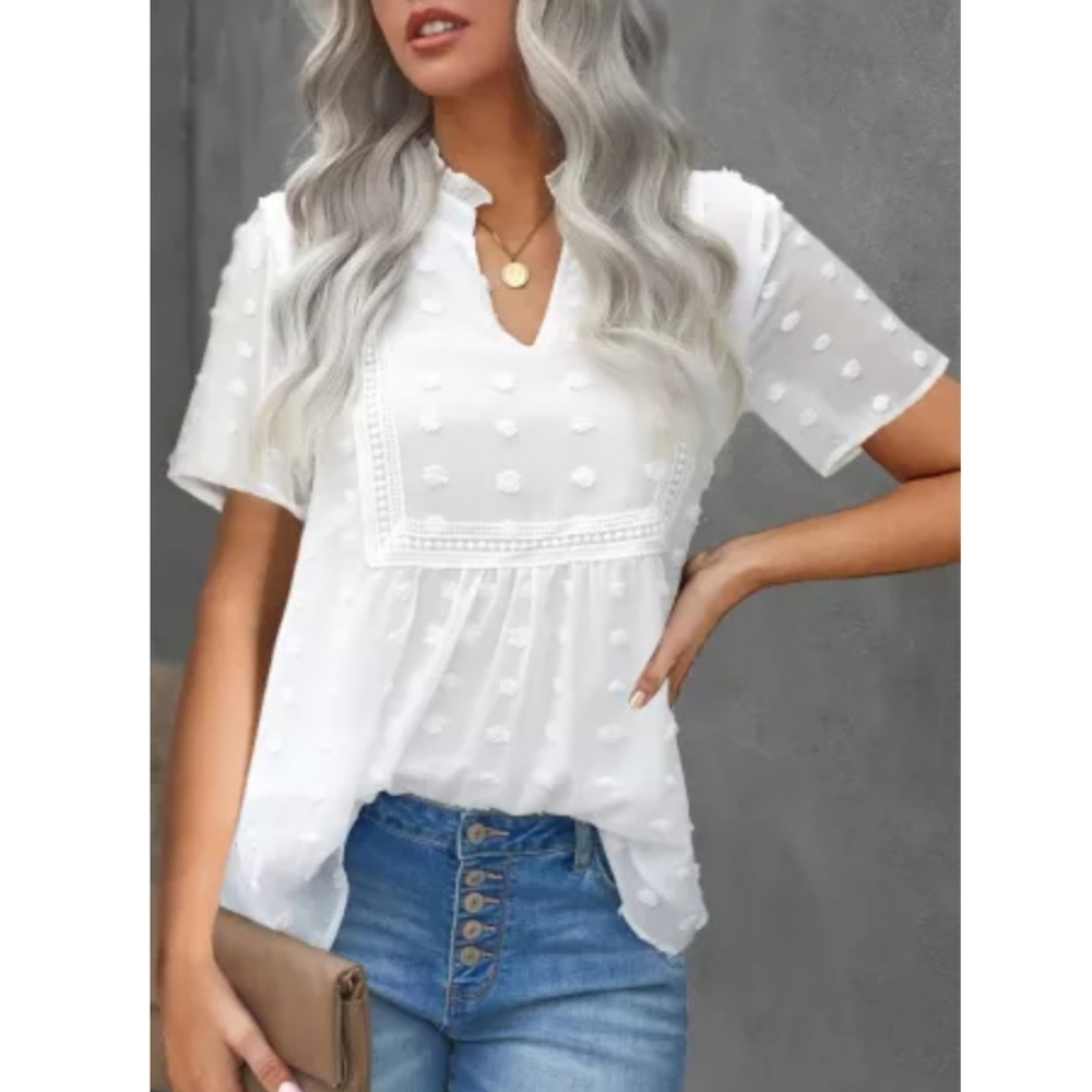 ♥️New boutique black swiss dot top - Picture 4 of 7